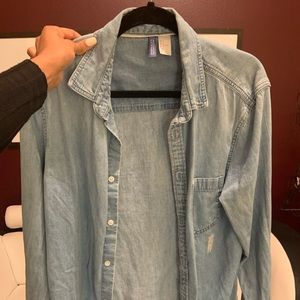 Light washed denim shirt